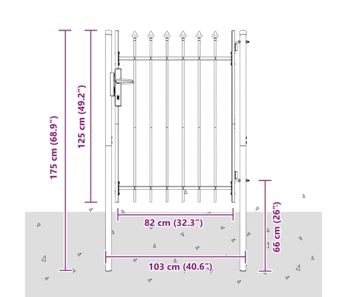 Žoga Vārti Pelēka 100 X 120 Cm Pulvera Pārklājuma Tērauds Vidaxl