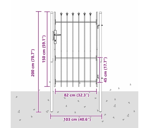 Žoga Vārti Pelēka 100 X 150 Cm Pulvera Pārklājuma Tērauds Vidaxl
