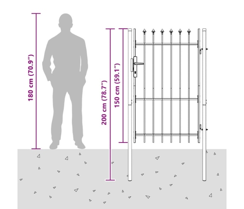 Žoga Vārti Pelēka 100 X 150 Cm Pulvera Pārklājuma Tērauds Vidaxl