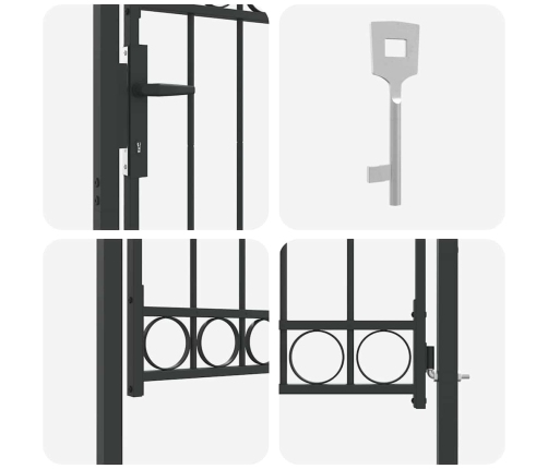 Žoga Vārti Pelēka 100 X 125 Cm Pulverkrāsots Tērauds Vidaxl