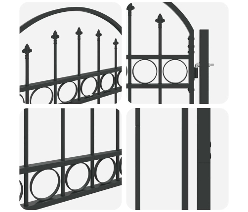 Žoga Vārti Pelēka 100 X 150 Cm Pulverkrāsots Tērauds Vidaxl