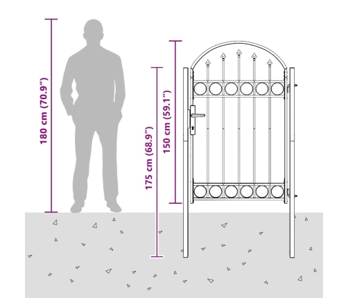 Žoga Vārti Pelēka 100 X 150 Cm Pulverkrāsots Tērauds Vidaxl