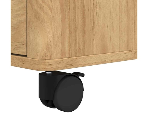 Virtuves Ratiņš Vaks Brūns 72,5 X 45 X 80 Cm Cieta Priede Vidaxl