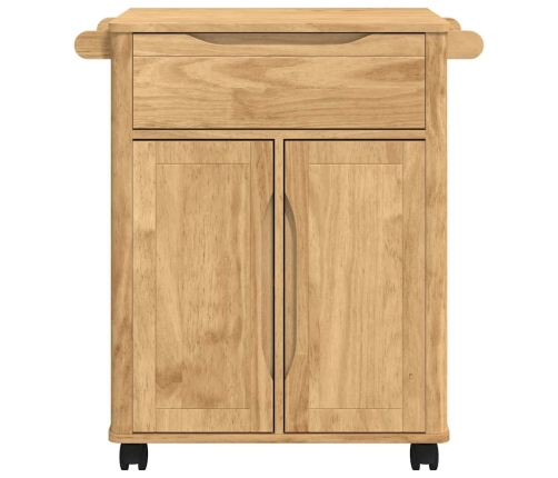 Virtuves Ratiņš Vaks Brūns 72,5 X 45 X 80 Cm Cieta Priede Vidaxl