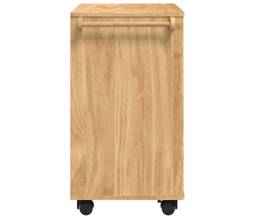 Virtuves Ratiņš Vaks Brūns 72,5 X 45 X 80 Cm Cieta Priede Vidaxl