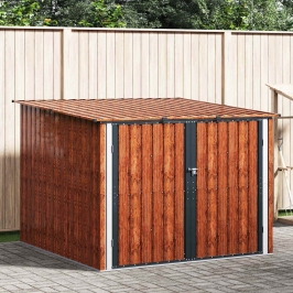 Velosipēdu Nojume 3 Pcs Brūna 215 X 206 X 157 Cm Metāla Vidaxl