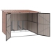 Velosipēdu Nojume 3 Pcs Brūna 215 X 206 X 157 Cm Metāla Vidaxl