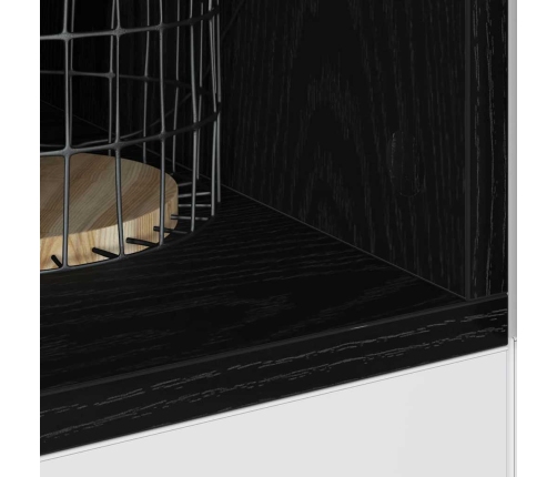 Virtuves Pamatstāvs Riga Melns Ozols 20 X 44,5 X 81,5 Cm Vidaxl