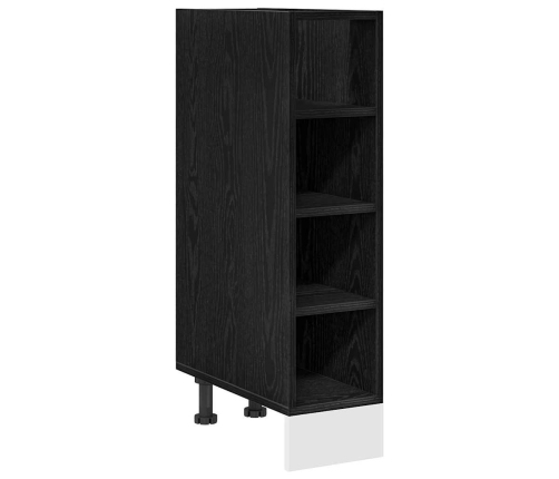 Virtuves Pamatstāvs Riga Melns Ozols 20 X 44,5 X 81,5 Cm Vidaxl