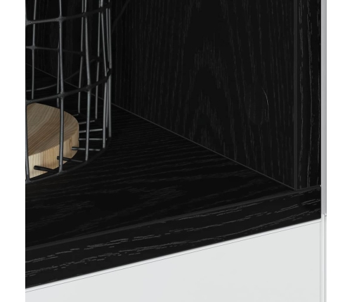 Virtuves Pamatstāvs Riga Melns Ozols 30 X 44,5 X 81,5 Cm Vidaxl