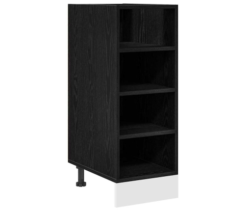 Virtuves Pamatstāvs Riga Melns Ozols 30 X 44,5 X 81,5 Cm Vidaxl