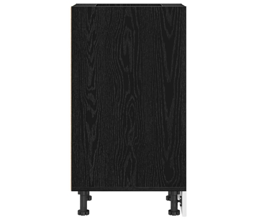 Virtuves Pamatstāvs Riga Melns Ozols 30 X 44,5 X 81,5 Cm Vidaxl