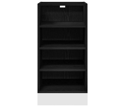 Virtuves Pamatstāvs Riga Melns Ozols 40 X 44,5 X 81,5 Cm Vidaxl