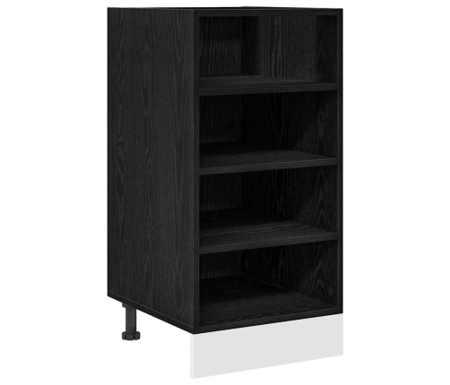 Virtuves Pamatstāvs Riga Melns Ozols 40 X 44,5 X 81,5 Cm Vidaxl