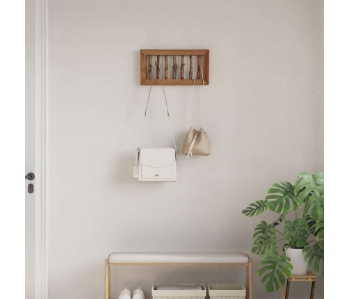 Vezums Brūna 50 X 11 X 25 Cm Cieta Mahagona Koks Vidaxl