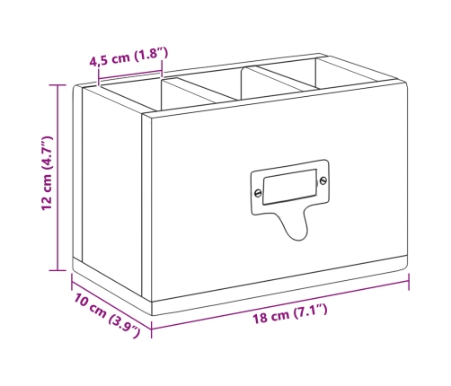 Zīmulu Futrālis Daudzkrāsains 18 X 10 X 12 Cm Vidaxl
