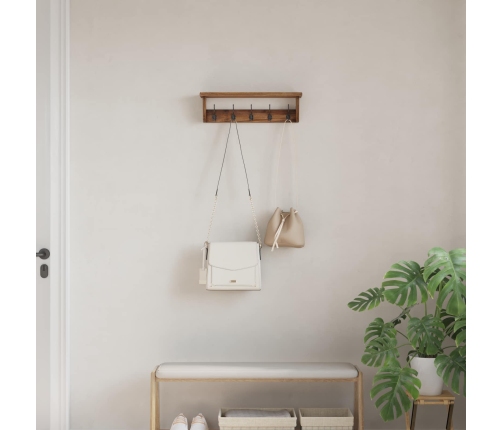 Vezums Brūna 50 X 10 X 14 Cm Cieta Mahagona Koks Vidaxl