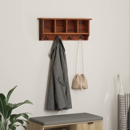 Vezums Brūna 70 X 11 X 27 Cm Cieta Mahagona Koks Vidaxl