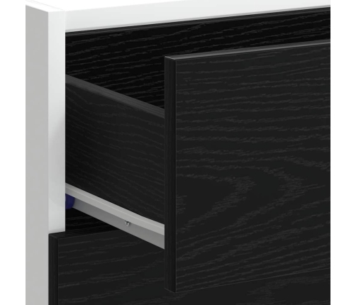 Virtuves Pamatstāvs Riga Melns Ozolkoks 60 X 46 X 81,5 Cm Vidaxl