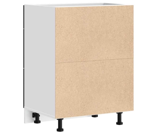 Virtuves Pamatstāvs Riga Melns Ozolkoks 60 X 46 X 81,5 Cm Vidaxl