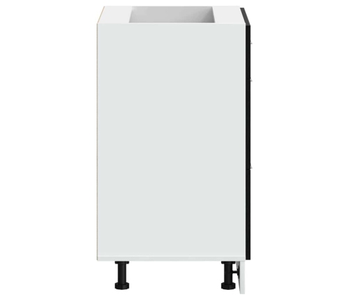 Virtuves Pamatstāvs Riga Melns Ozolkoks 60 X 46 X 81,5 Cm Vidaxl