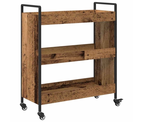 Virtuves Ratiņš Vecs Koks 70 X 30 X 82 Cm Inženierijas Koks Vidaxl