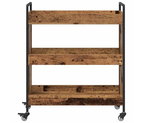 Virtuves Ratiņš Vecs Koks 70 X 30 X 82 Cm Inženierijas Koks Vidaxl