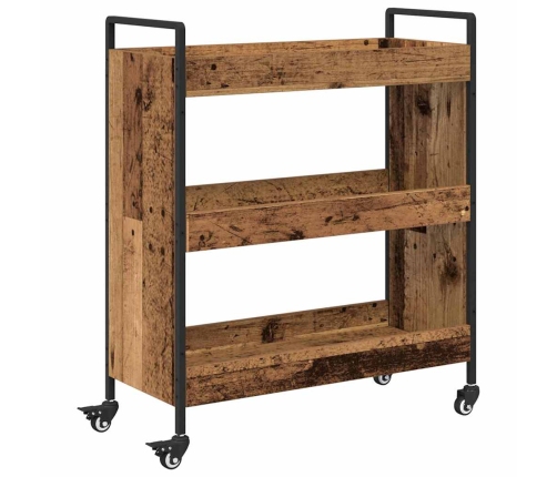 Virtuves Ratiņš Vecs Koks 70 X 30 X 82 Cm Inženierijas Koks Vidaxl