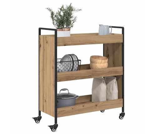 Virtuves Ratiņš Amatnieku Ozola 70 X 30 X 82 Cm Vidaxl