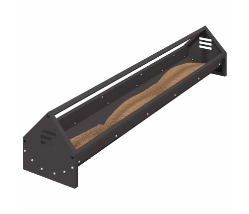 Vistas Barošanas Grozs Melna 108 X 20,5 X 20 Cm Vidaxl