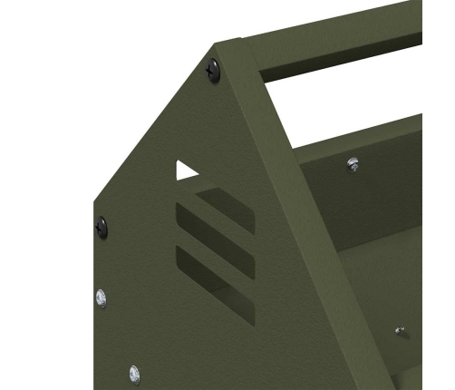 Vistas Barošanas Grozs Olīvu Zaļš 108 X 20,5 X 20 Cm Vidaxl