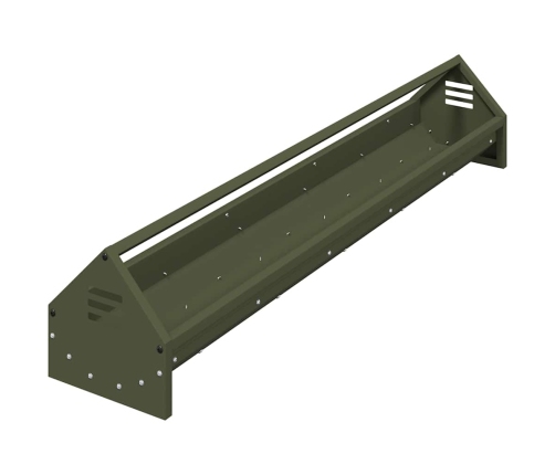 Vistas Barošanas Grozs Olīvu Zaļš 108 X 20,5 X 20 Cm Vidaxl