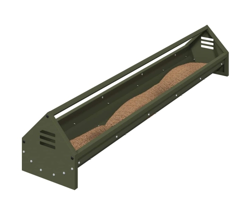 Vistas Barošanas Grozs Olīvu Zaļš 108 X 20,5 X 20 Cm Vidaxl