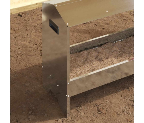 Vistas Barošanas Grozs Sudraba 81 X 32 X 53,5 Cm Vidaxl