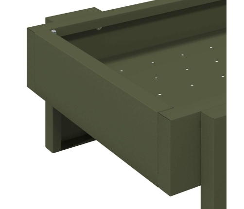 Vistas Barošanas Grozs Olīvu Zaļš 80 X 28 X 13.5 Cm Vidaxl