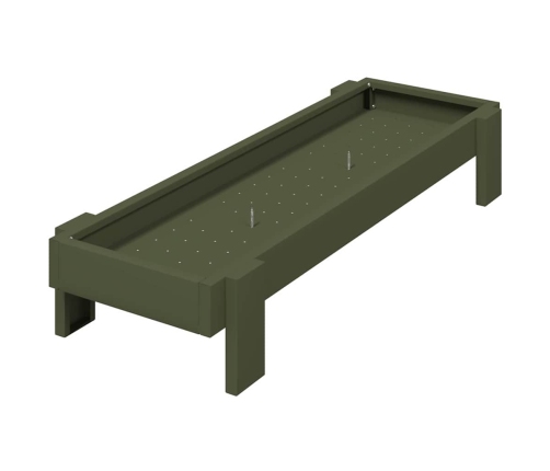 Vistas Barošanas Grozs Olīvu Zaļš 80 X 28 X 13.5 Cm Vidaxl