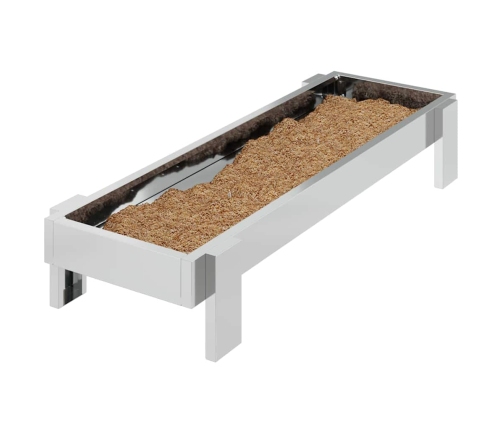 Vistas Barošanas Grozs Sudraba 80 X 28 X 13.5 Cm Vidaxl