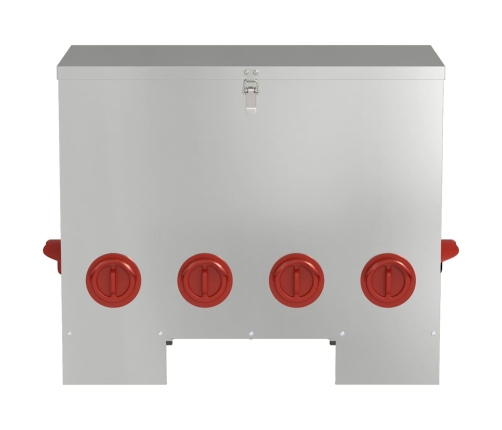 Vistas Barotava Sudraba 60.5 X 29 X 51 Cm Cinkots Tērauds Vidaxl