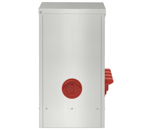 Vistas Barotava Sudraba 60.5 X 29 X 51 Cm Cinkots Tērauds Vidaxl