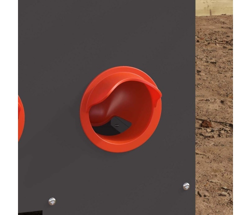 Vistas Barotava Melna 60.5 X 29 X 51 Cm Auksti Velmēts Tērauds Vidaxl