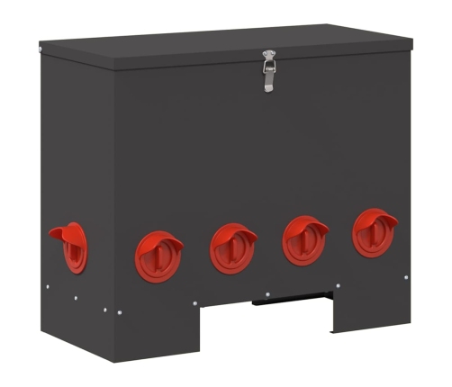 Vistas Barotava Melna 60.5 X 29 X 51 Cm Auksti Velmēts Tērauds Vidaxl