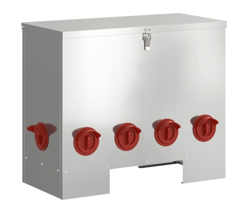 Vistas Barotava Sudraba 60.5 X 29 X 51 Cm Cinkots Tērauds Vidaxl