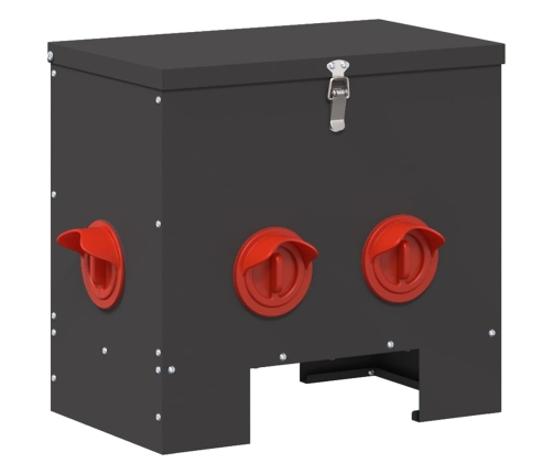 Vistas Barotava Melna 60.5 X 29 X 51 Cm Auksti Velmēts Tērauds Vidaxl