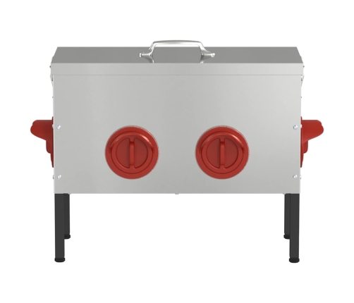 Vistas Barotava Sudraba 41,5 X 20,5 X 33 Cm Cinkots Tērauds Vidaxl