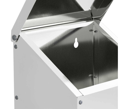 Vistas Barotava Sudraba 21 X 16 X 33 Cm Cinkots Tērauds Vidaxl