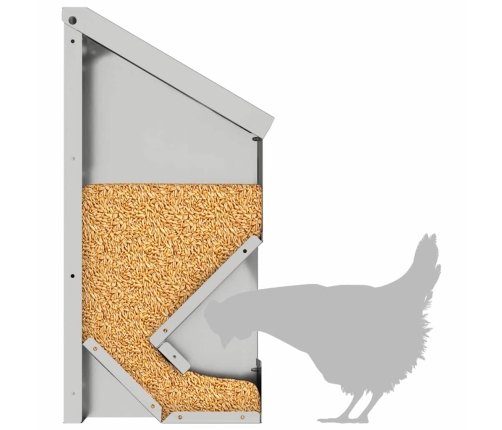 Vistas Barotava Sudraba 21 X 16 X 33 Cm Cinkots Tērauds Vidaxl