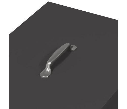 Vistas Barotava Melna 40,5 X 45 X 41 Cm Auksti Velmēts Tērauds Vidaxl