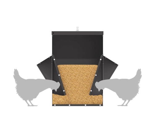 Vistas Barotava Melna 40,5 X 45 X 41 Cm Auksti Velmēts Tērauds Vidaxl