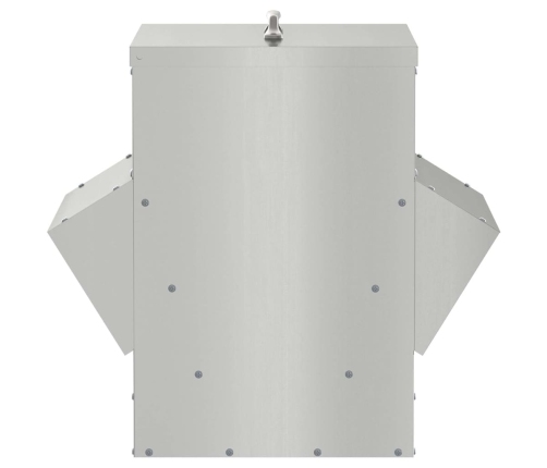 Vistas Barotava Sudraba 40,5 X 45 X 41 Cm Cinkots Tērauds Vidaxl