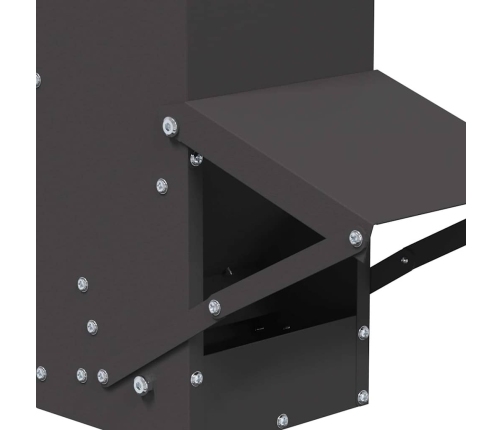 Vistas Barotava Melna 13 X 12 X 51 Cm Auksti Velmēts Tērauds Vidaxl